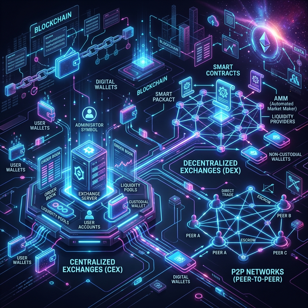 Types of Crypto Exchanges We Develop